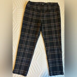 Zac & Rachel Black Plaid Work Pants Collegiate Core